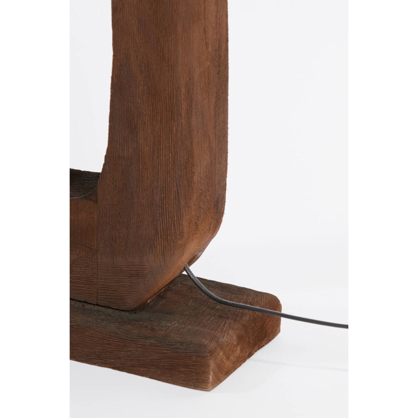 KelAfo Vloerlamp - Hout - 38x12x125cm - Chocoladebruin