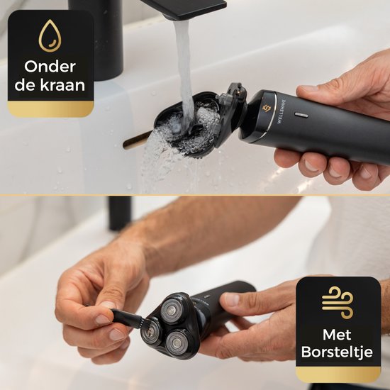 Wellshave 4 in 1 Scheerapparaat Mannen - Met Trimmer & Neustrimmer - Elektrisch Scheerapparaat- Nat en droog - Scheerapparaten - Scheren - Baardtrimmer