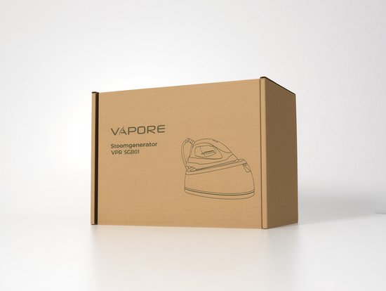 Vapore Stoomstrijkijzer met Stoomgenerator - 8 Sec Opwarmen - 2400W - 5 Bar - 2.3L Tank - 57 Min Stomen - Strijkijzer met Station - Keramische Zoolplaat