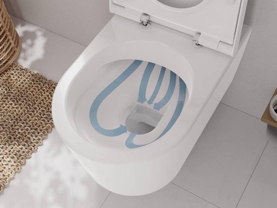 TOTO RP wandcloset, laagspoelend, voor Washlet RX en RW, 380x580x335mm, CW542ERY