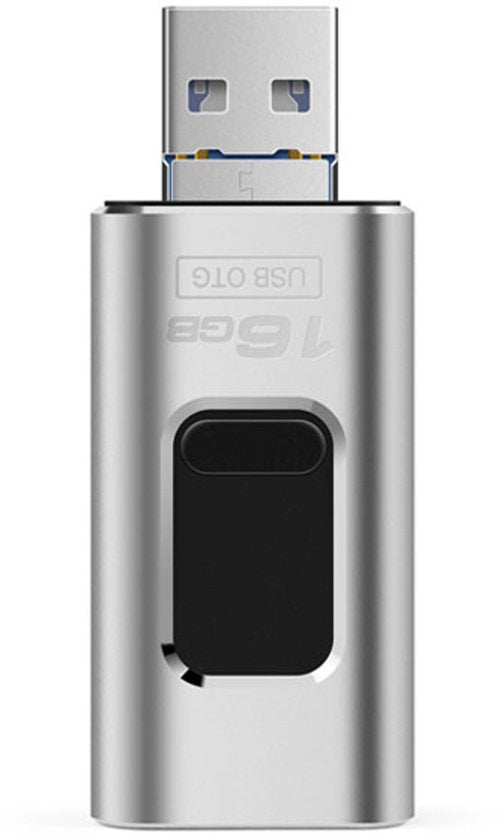 Vlectro - 4-in-1 USB-stick voor smartphone, tablet en laptop - 128 GB