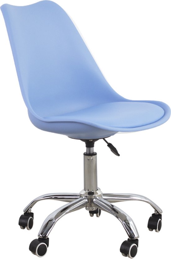VDD Gaming - Blauwe bureaustoel in hoogte verstelbaar - 42x48x97cm
