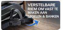 HELDENWERK – Pro Pedaaltrainer & Stoelfiets – Zwart Staal – TÜV/GS-Getest & Extra Stil – Met Bevestigingsband & Fitnessbanden – Voor Senioren & Revalidatie – Vergelijkingswinnaar