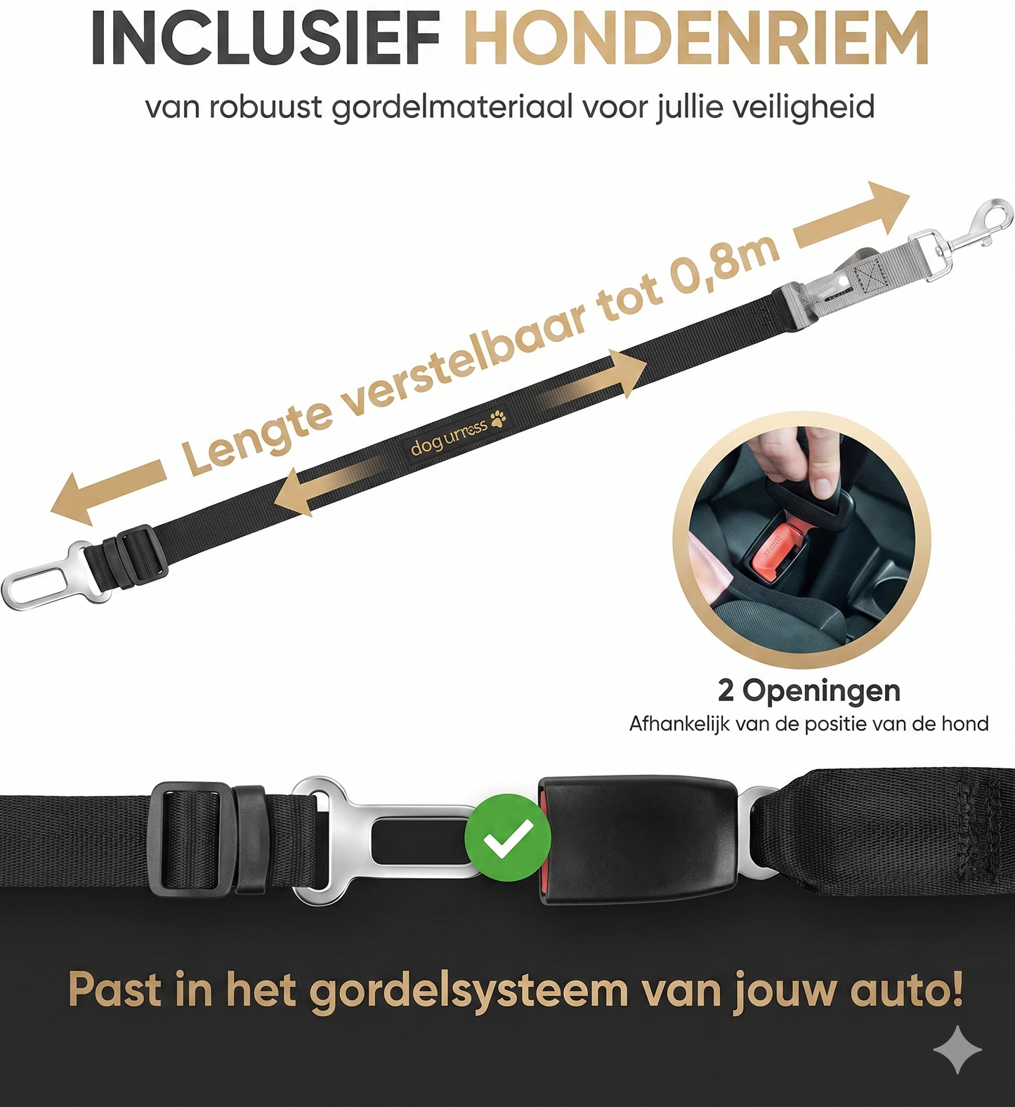 HELDENWERK Hondendeken - Waterdicht - Krasbestendig - Universeel - Zijbescherming - Kijkvenster - Antislip