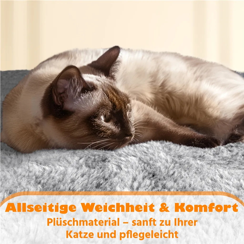 Yaheetech Krabpaal 158 cm - Lichtgrijs - Kattenboom met 2 Kattengrotten, Hangmat en Sisalpalen