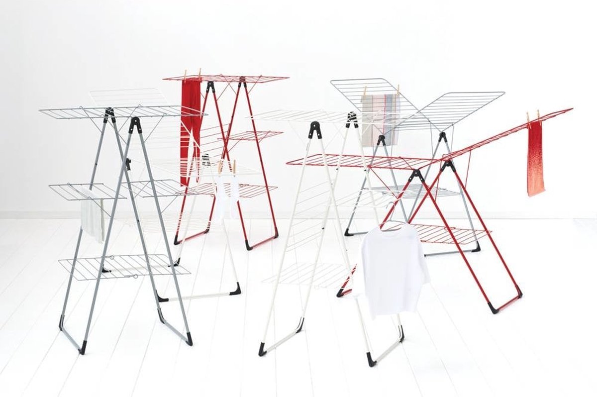 Brabantia Droogrek T-model - Inklapbaar Wasrek- 20m - White