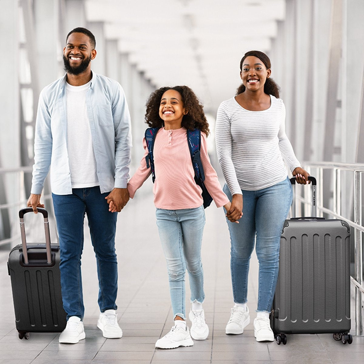 TRVLMORE 2 Delige Kofferset - 38L Handbagage + 110L Ruimbagage - Donkergrijs
