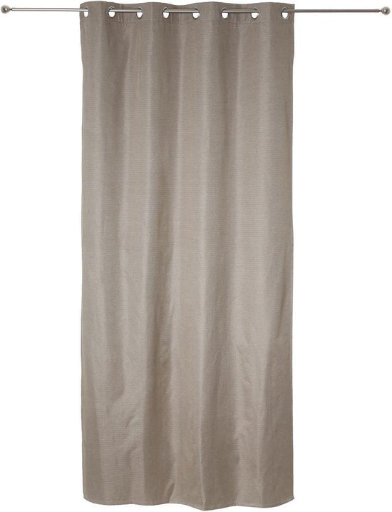 Beau Home Gordijn met Ringen - PC stripes - 280 x 280 cm - Beige