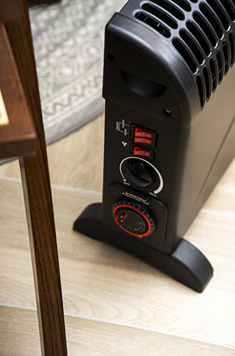 Mesko Elektrische Convector Kachel - Instelbare Thermostaat - 3 Warmtestanden - 2000W - Zwart