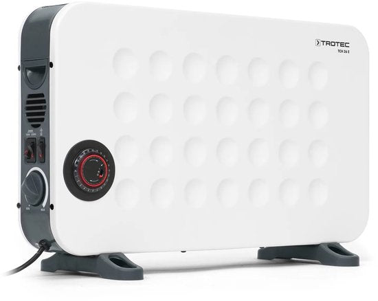 TROTEC Elektrische kachel - Convector - TCH 26 E - tijdschakelaar - programmeerbaar - 3 standen - overhittingsbescherming - vorstbescherming