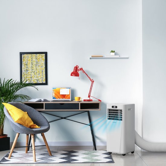 Auronic Mobiele Airco – 3 - in -1 – 7000 BTU, 310 m³/u – 31.5 x 31 x 69.8 cm – Wit