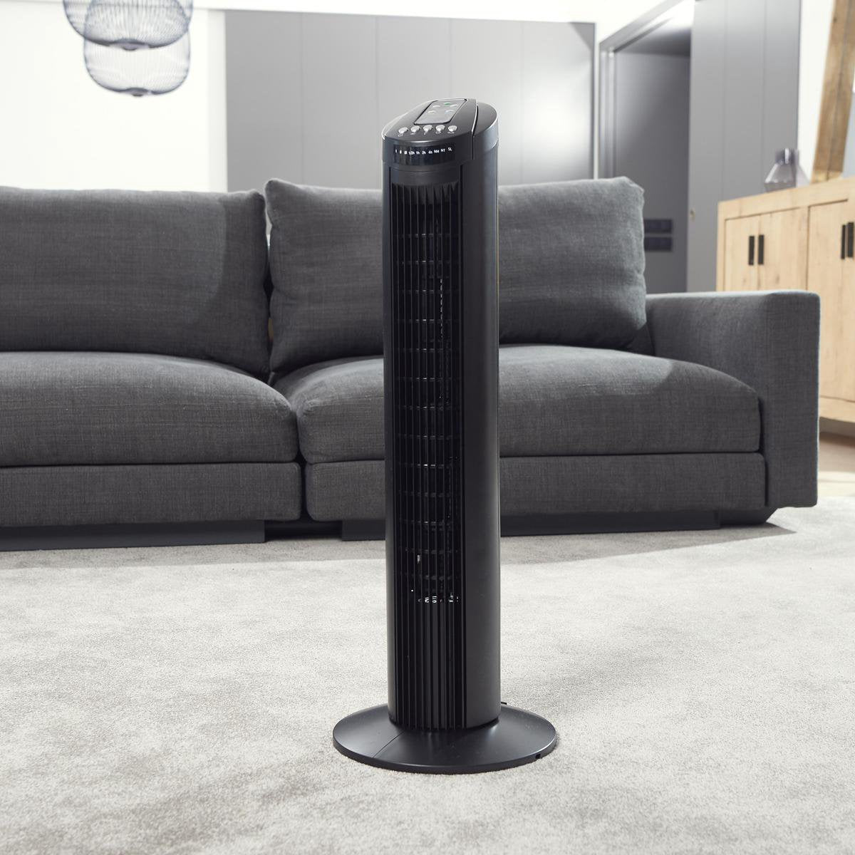 BLACK+DECKER Torenventilator BXEFT45E - Zwart - Ø 26 cm - 45 Watt - Timerfunctie