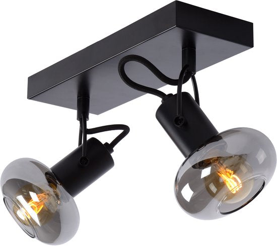 Lucide MADEE - Plafondspot (Plafondlamp) - 2xE14 - Zwart