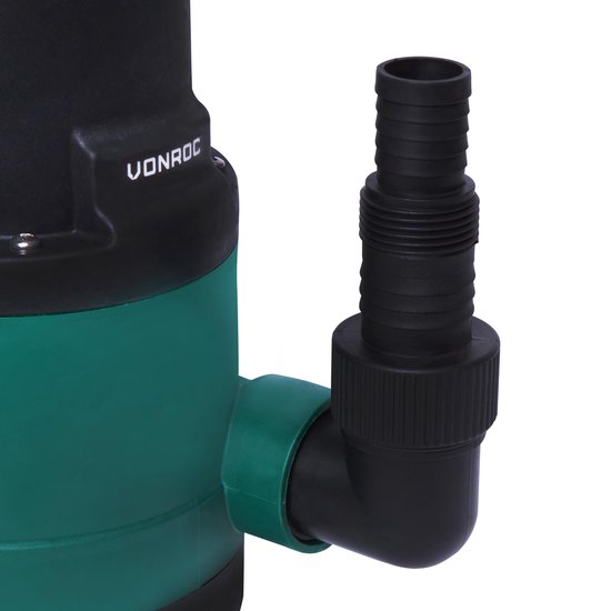 VONROC Dompelpomp/Waterpomp 300W - 6500l/h - Voor schoon en licht vervuild water - Met vlotter