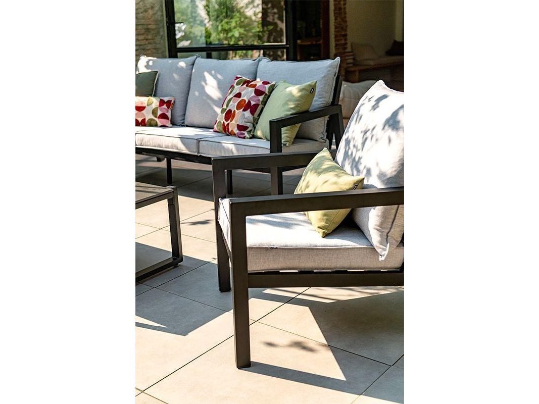 Hartman Mallorca Loungeset - 4-delig - Antraciet - Tuinmeubelset