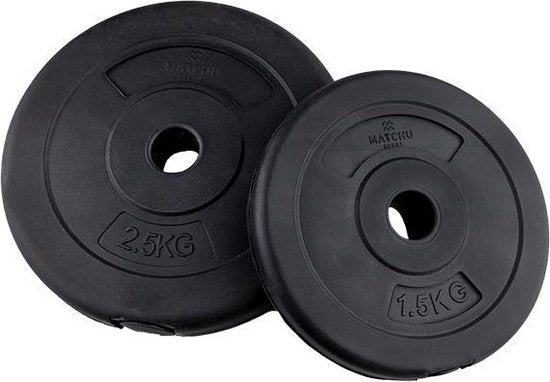 Matchu Sports - Dumbbell set - Verstelbare Dumbells - Halterset - Gewichten - 2 x 10 kg - Set van 2 stuks - Zwart