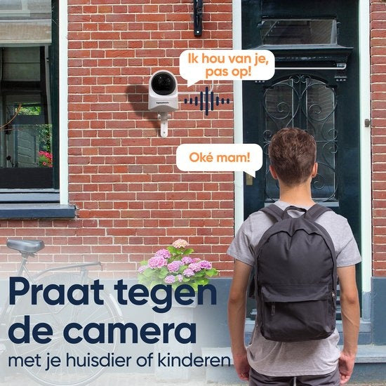 1080P Huisdiercamera met App - 360° Honden Camera - Hondencamera - Huisdier / Pet Cam - Voor Hond / Dog / Kat / Huisdieren