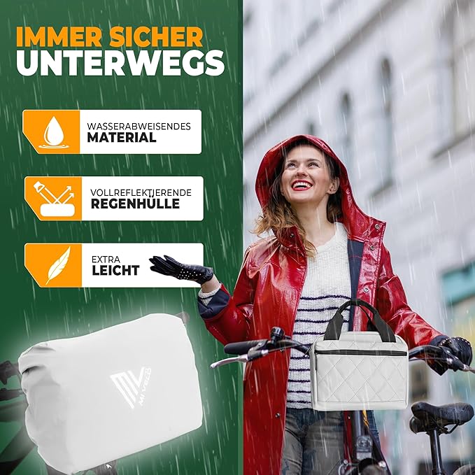 MIVELO Stuurtas – Waterafstotend & Klickfix-Compatibel – 7 liter – Grijs