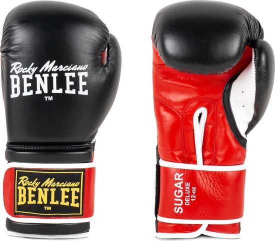 Benlee Sugar Deluxe Vechtsporthandschoenen Volwassenen - zwart/wit/geel/rood
