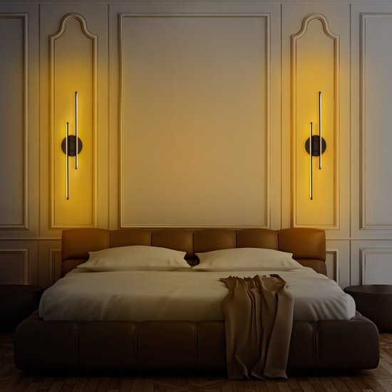 Asir - Wandlamp - Zwart - 17 x 86 x 5
