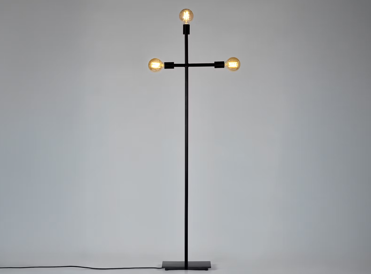 Serax Vloerlamp - Industrieel Design - 161 x 50 x16 cm - Zwart
