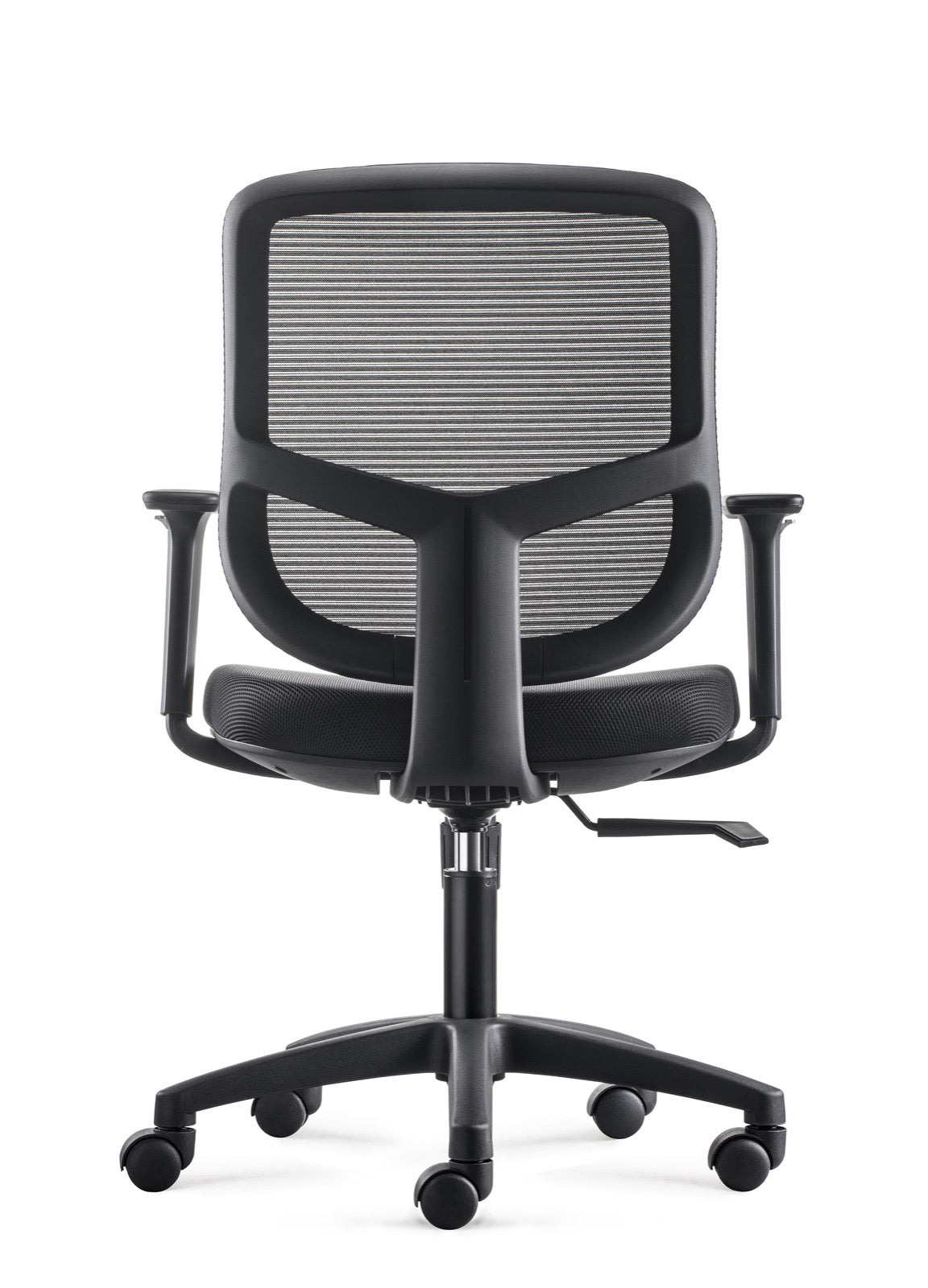 Bens 856-Eco-1 Ergonomische Bureaustoel – Zwart – Tot 130 kg – Verstelbare Rugleuning & Armsteunen – Comfortabel Kantoorstoeltje