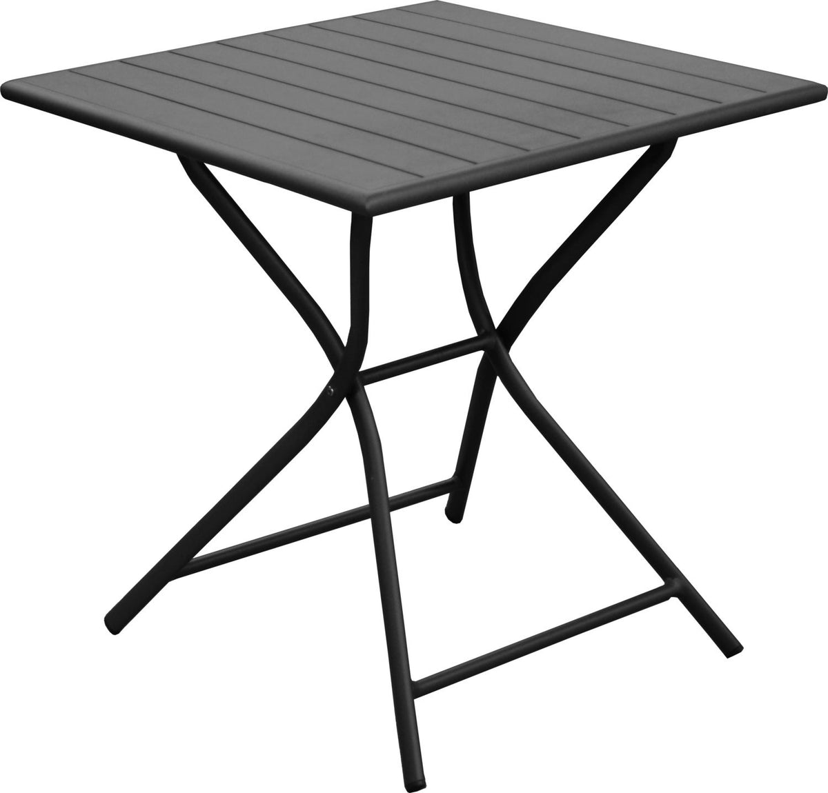 Intratuin Emily 2-zits Klaptafel - 70 x 70 x 74 cm - Antraciet