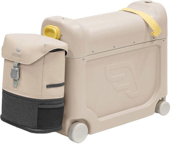 Stokke® JetKids™ Reisset BedBox 46 cm Set 2 dlg. - 4-wielige handbagagetrolley (moonglow white)