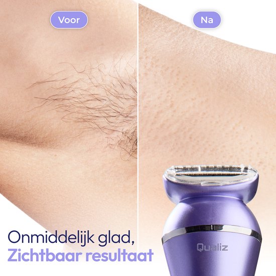 7 in 1 Ladyshave - Epileerapparaat Dames - IPX 7 Waterdicht - Oplaadbaar - Bikinitrimmer - Scheerapparaat Vrouw Intiem - Ladyshaves voor Vrouwen - Epilator - Trimmer Vrouw - Qualiz®