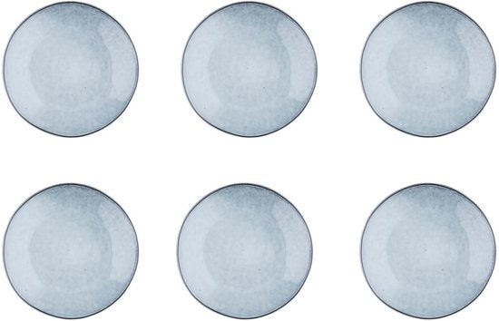 bord CLOUD Ø21,5cm - 6 stuks - Stormgrijs