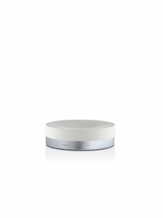 Blomus ARA Opbergschaal – Roestvrij Staal & Polystone – Ø12 x 3,5 cm – Crème