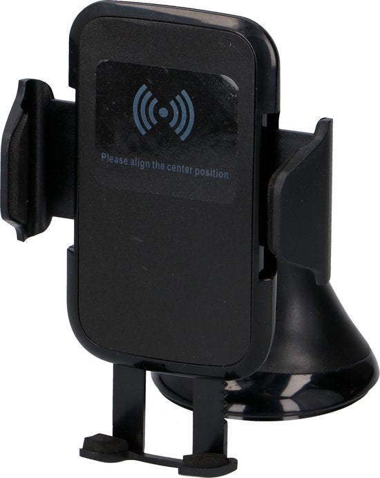 All Ride Telefoonhouder - Draadloos Opladen - Universeel - 5W - 5V/1A - Zwart