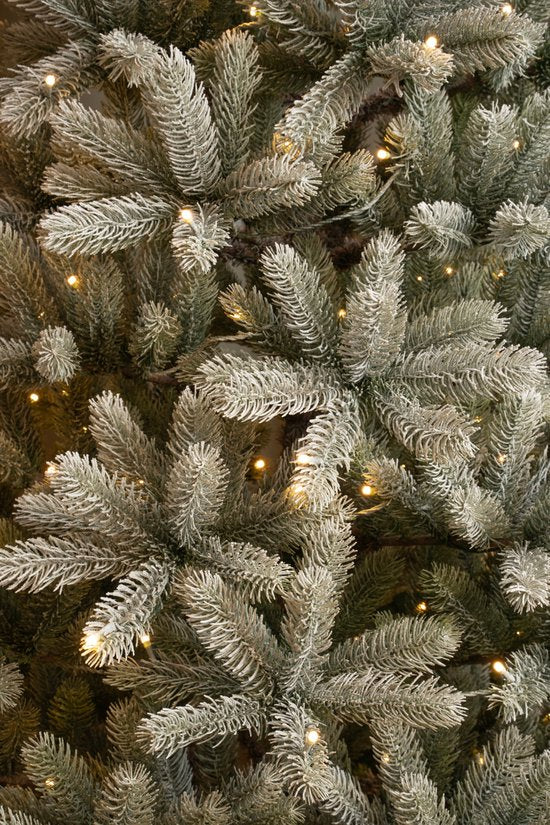 Black Box Trees Nagoya Kunstkerstboom met Warm Witte LED-Verlichting - H210 x Ø115 cm - Groen Frosted