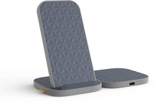Xtorm 15W iPhone Lader met Oplaadstandaard / Draadloze Oplader iPhone / Wireless Charger - Draadloze Oplader - Geschikt voor iPhone 15 / Apple Lader / iPhone Lader Draadloos - Grijs