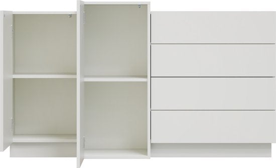 VDD - Kast - Wandkast - Dressoir - Ladekast - Wit - Modern