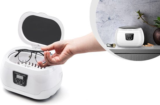Vlectro Ultrasoon Reiniger - 600 ml - Compact - USB-oplaadbaar - 43 kHz