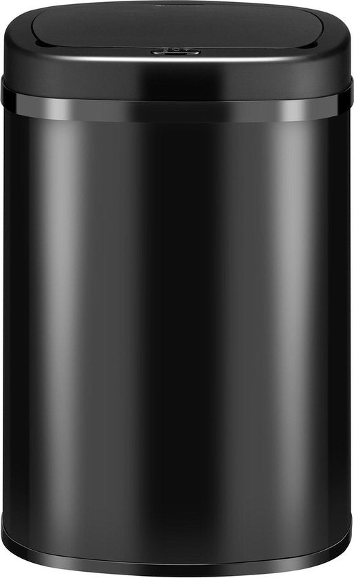 Automatische Prullenbak / Afvalemmer / Sensorprullenbak - 50 Liter - Zwart - Rechthoek