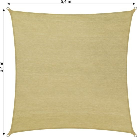 TecTake - Vierkant zonneluifel 540 x 540 x 540 cm - 402607