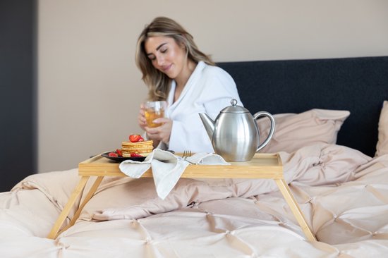 Vaja® Valerie Theepot met filter - Theekan - Dubbelwandig - 1.2 liter - RVS Mat