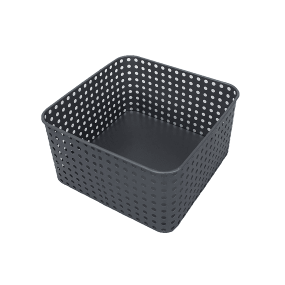 Allibert Arty Opbergmand Metaal 21 x 9 x 21 cm – Grijs