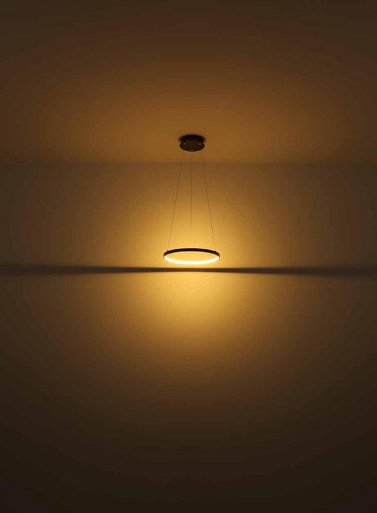 Globo - hanglamp - Ralph - bruin - metaal - Ø 39cm - LED - 67192-19BR