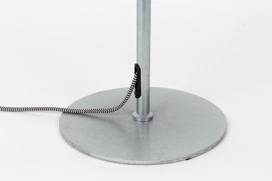Zuiver Marlon Vloerlamp – Minimalistisch Design met Industriële Touch – Verzinkt Zilver – 134,5 cm