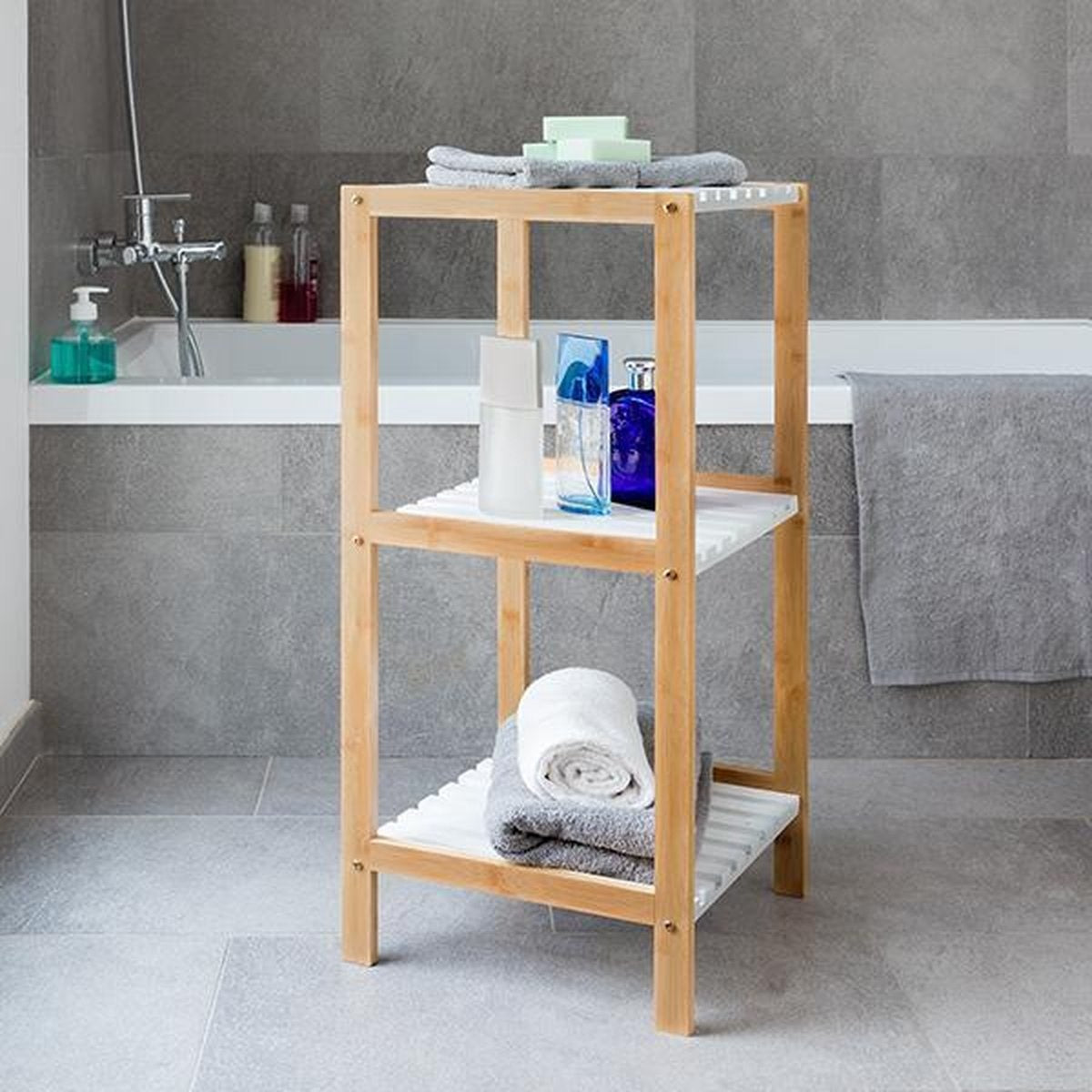 Bathroom Solutions - Handdoek Opbergrek Bamboe