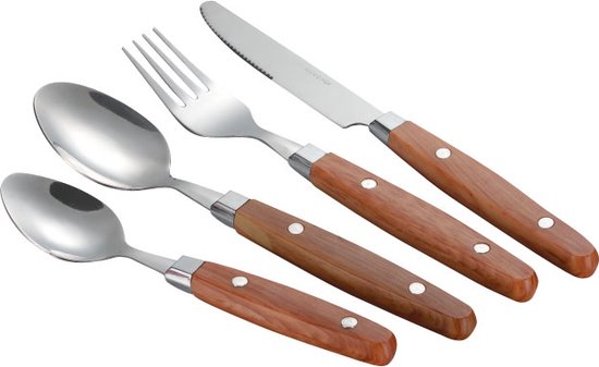 Gimex Nature Line Bestek - Hout - 16-Delig