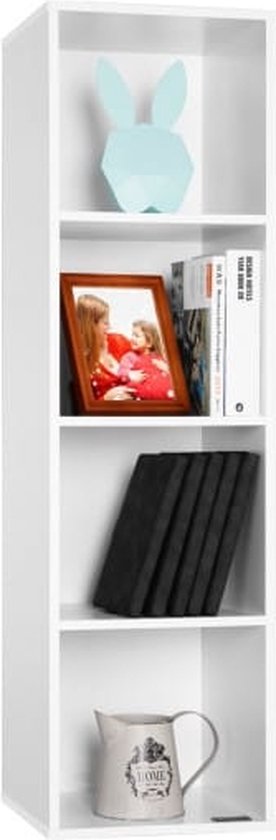 Boekenkast Skylar 30x30x106cm wit