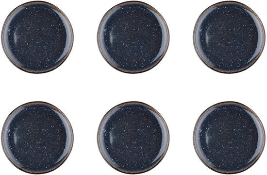 bord IRIS Ø21,5cm - 6 stuks - Nachtblauw
