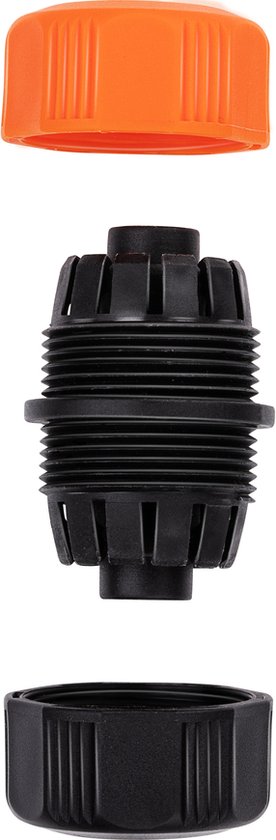 BLACK+DECKER Slangverbinder 1/2" - 13 ⌀ MM - Tuinslangkoppeling - Zwart/Oranje