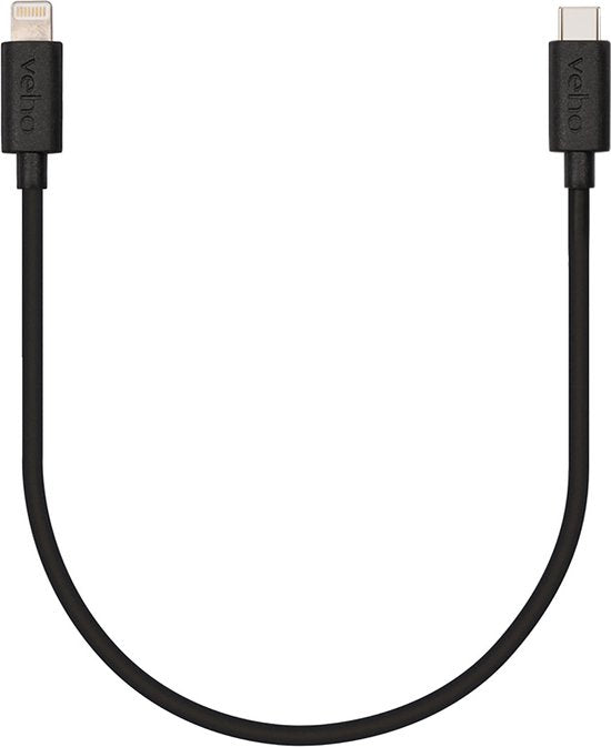 Veho USB-C™ naar Lightning Oplaad- en Synchronisatiekabel voor iPhone - 20cm