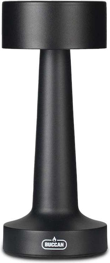 Buccan - Dumbbell tafellamp - Zwart - 3 lichtstanden en touchpanel