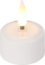 Koopman Oplaadbare LED theelicht set 4-delig MET oplader Wit